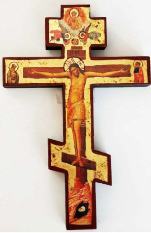 croix peinte
